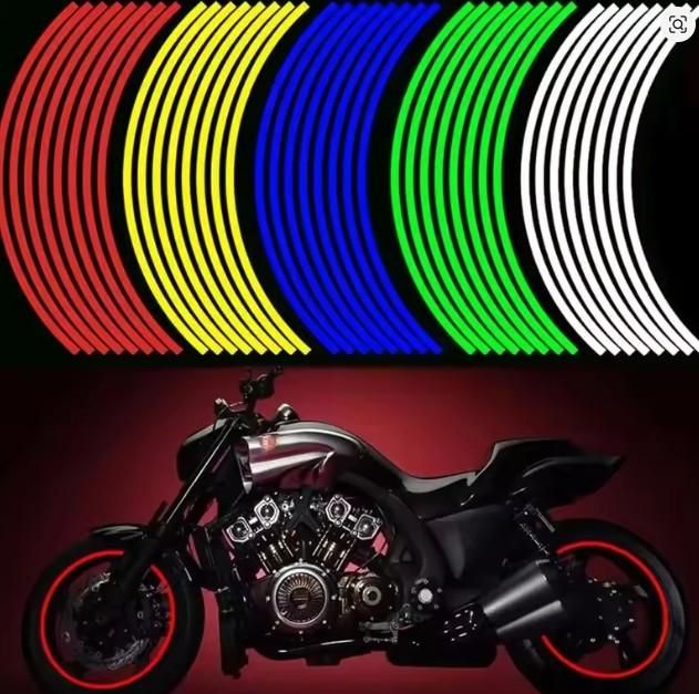 Car & Bike-Tyre & Body Reflective Stickers