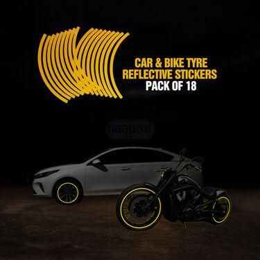 Car & Bike-Tyre & Body Reflective Stickers